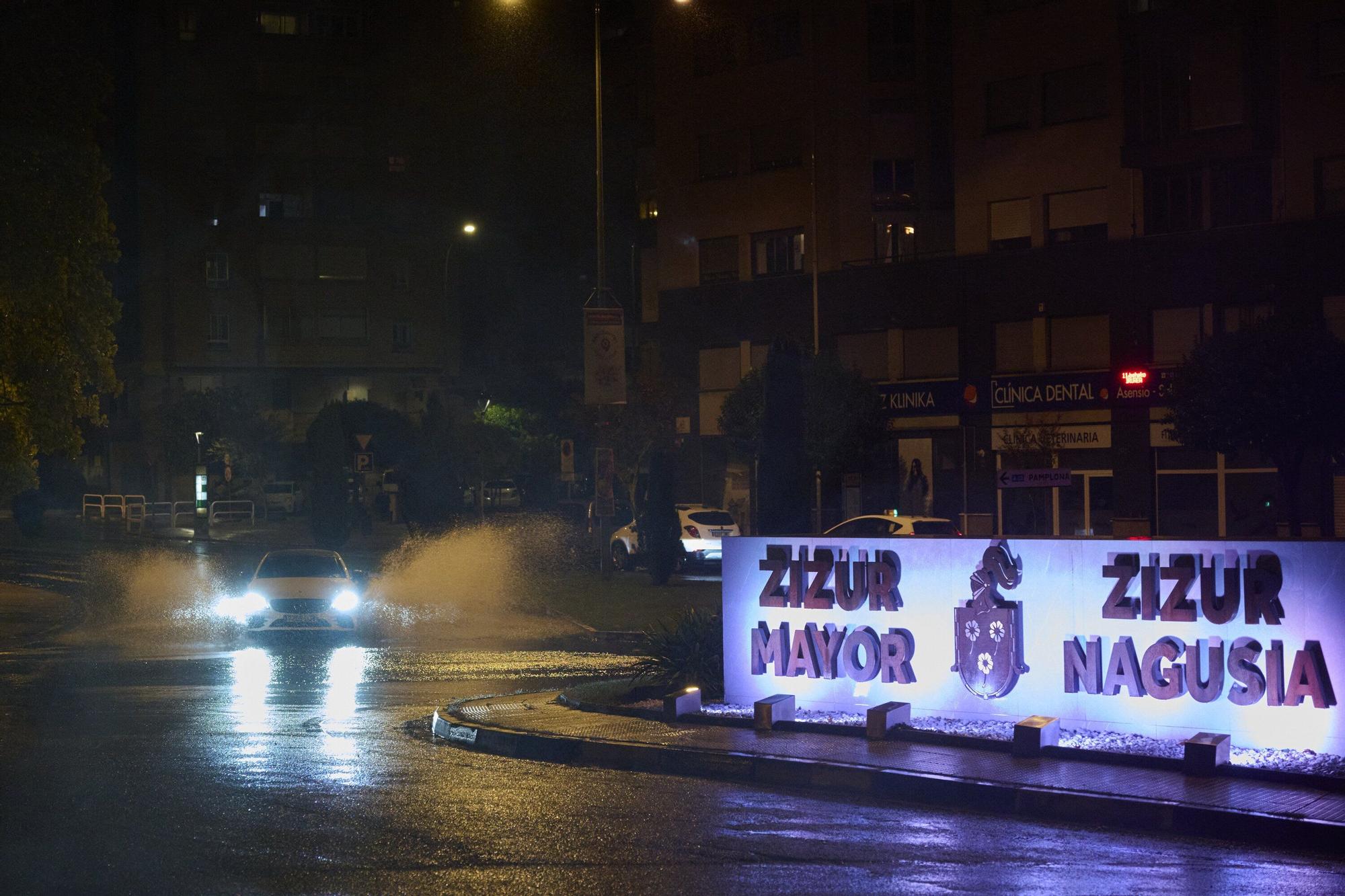 Tormenta en Pamplona y la Comarca