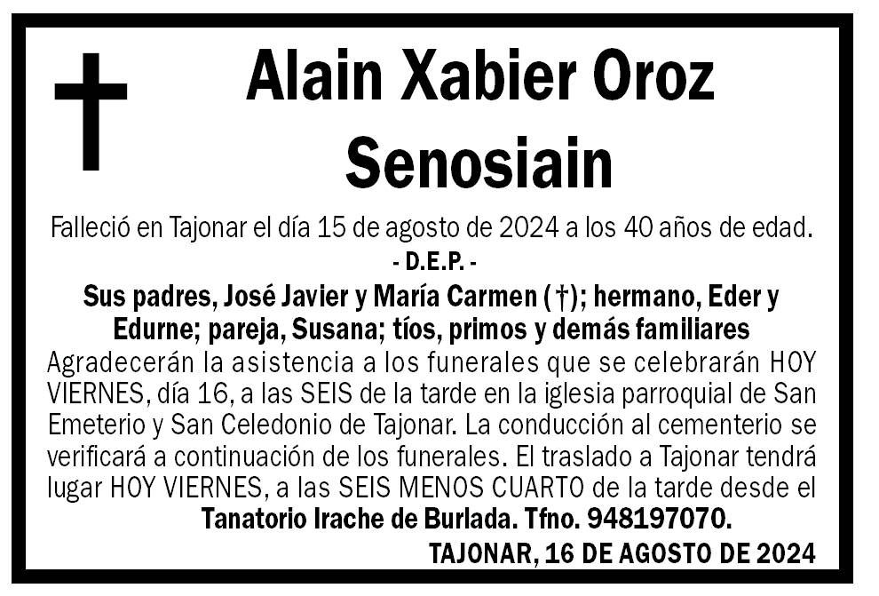 Alain Xabier Oroz Senosiain