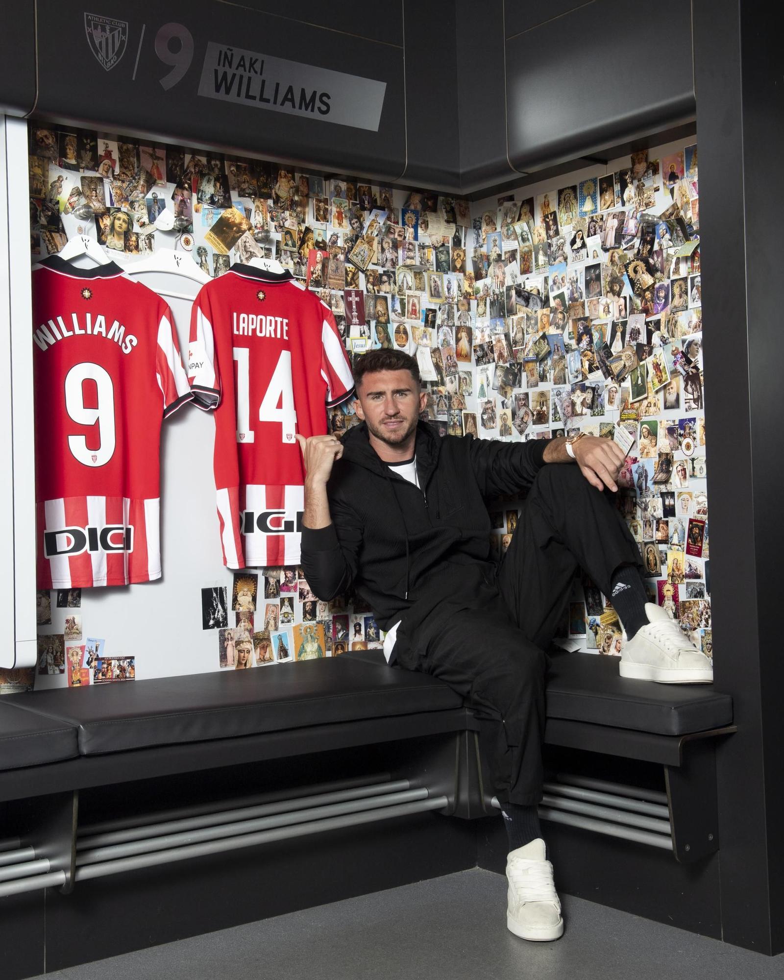 En imágenes: así luce de nuevo Laporte la camiseta del Athletic
