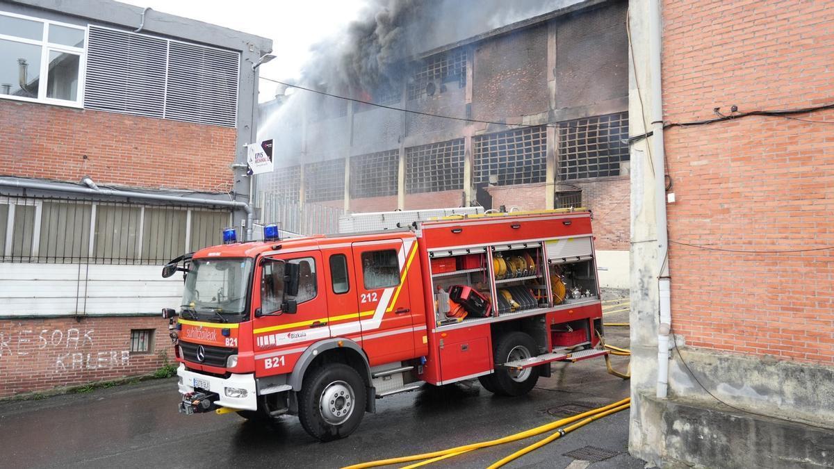 Imagen de archivo de la intervención de los bomberos en un incendio