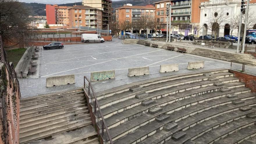 Basauri cierra el parking provisional de la plaza San Fausto