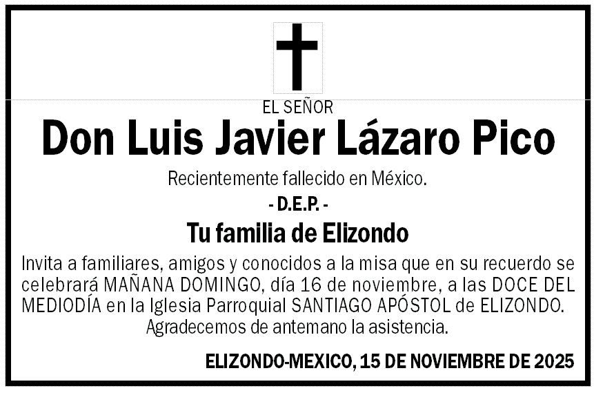 Luis Javier Lázaro Pico