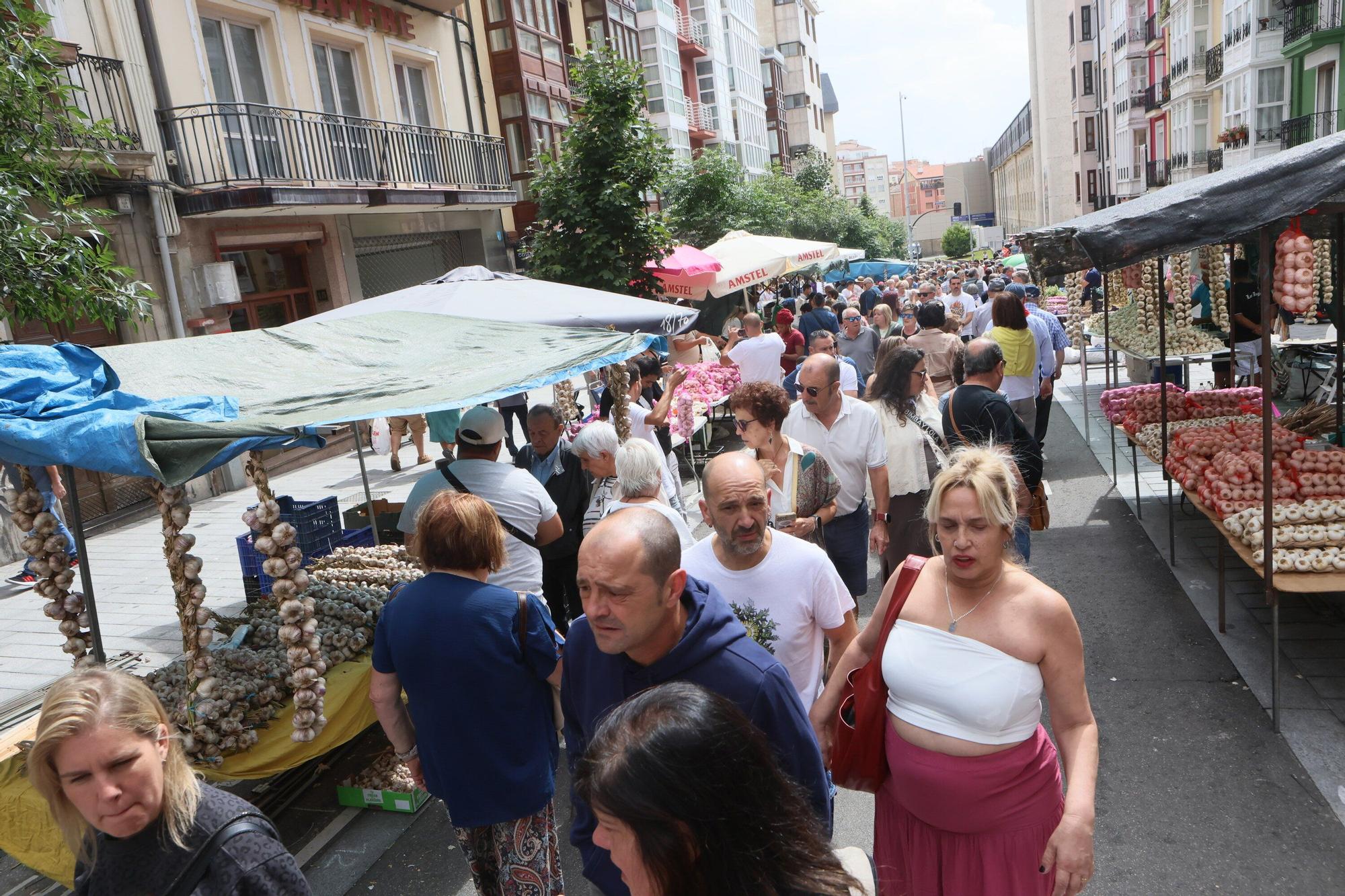 En imágenes: La feria de ajos atrae a los vitorianos un año más