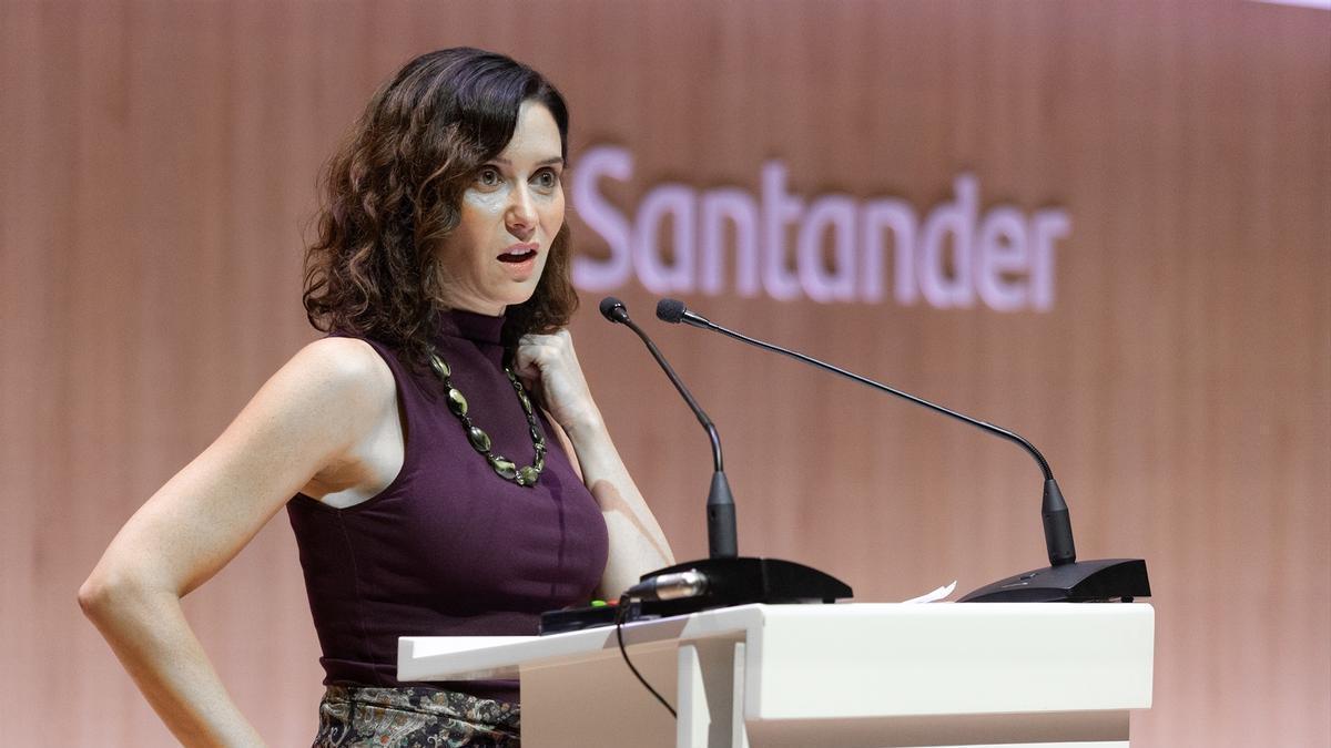 Isabel Díaz Ayuso, ayer en una jornada sobre política agraria.