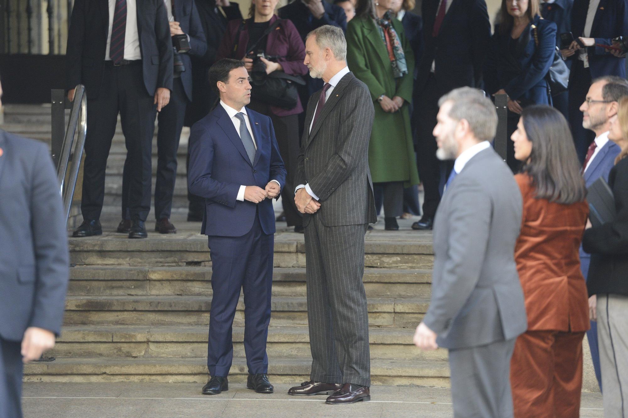 Protestas en Gernika por la visita de Felipe VI