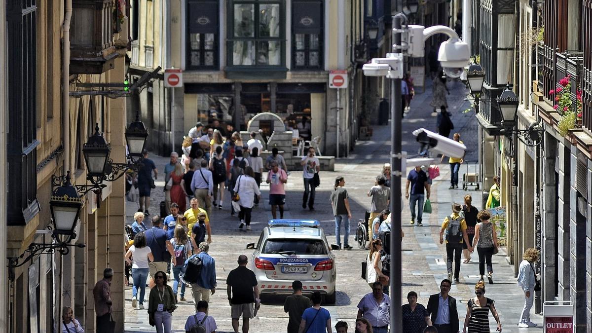 Bilbao contaba con una partida para instalar cámaras en el Casco Viejo este 2025.