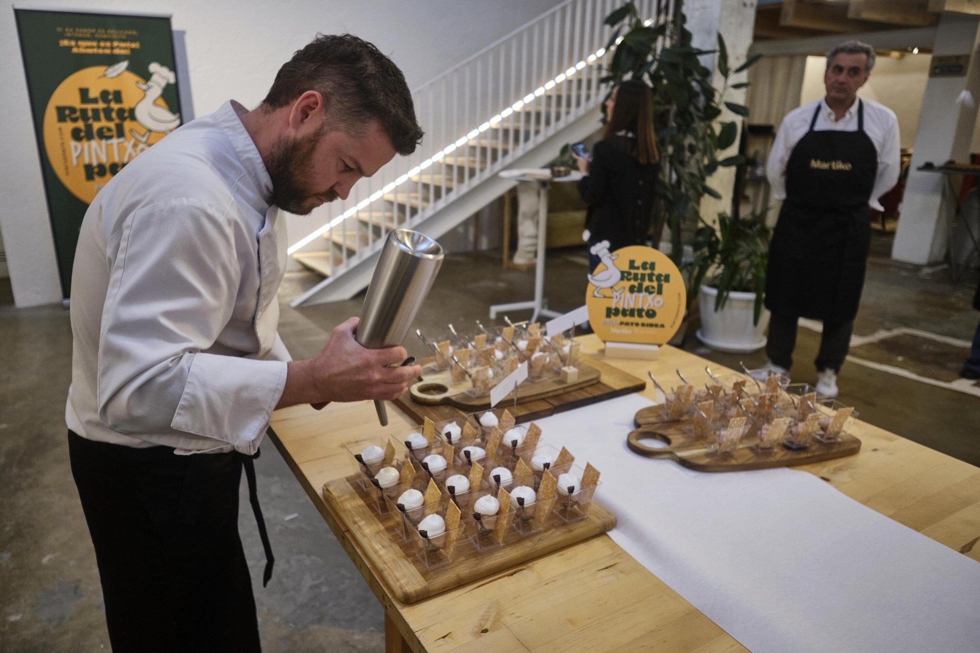 La ruta del pintxo pato: presentación y degustación de pinchos en la Fábrica de Gomas
