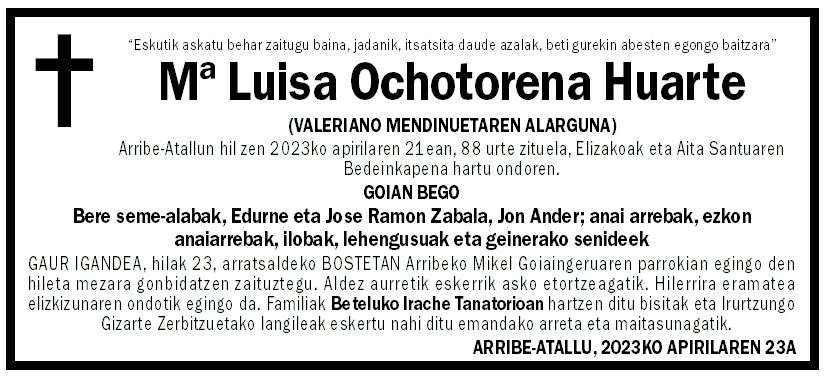 María Luisa Ochotorena Huarte