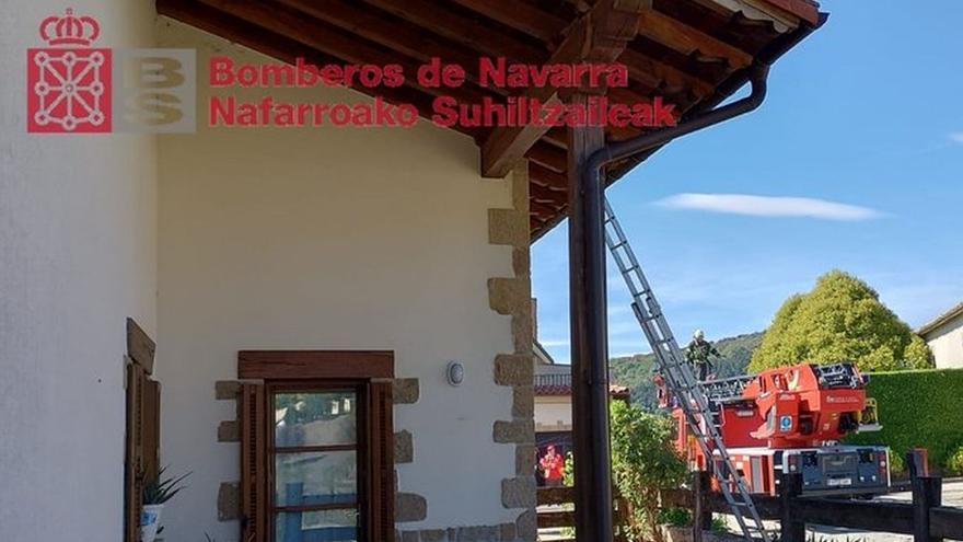 Sin heridos en un incendio de chimenea en Berrioplano