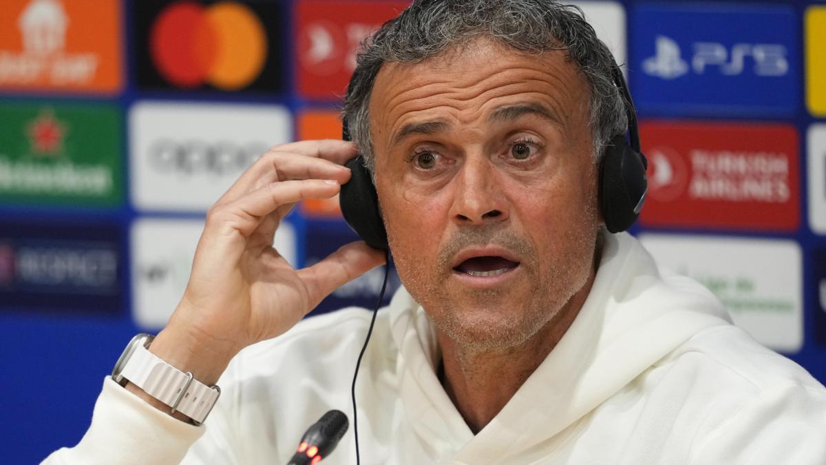 El entrenador del PSG, Luis Enrique Martínez.