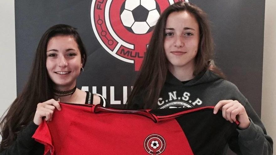Olaia Brieba y Ana Urzainqui, canteranas del Mulier.