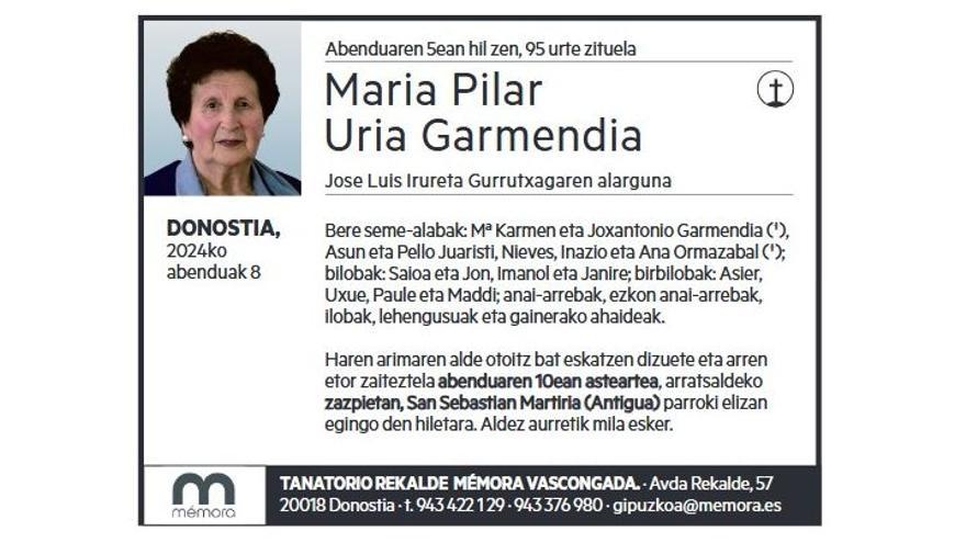 MARIA PILAR URIA GARMENDIA