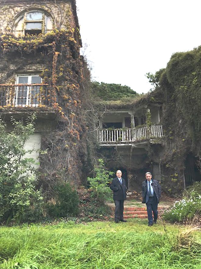 Iñaki Anasagasti y Miguel Ángel Revilla en Casa Rosales.