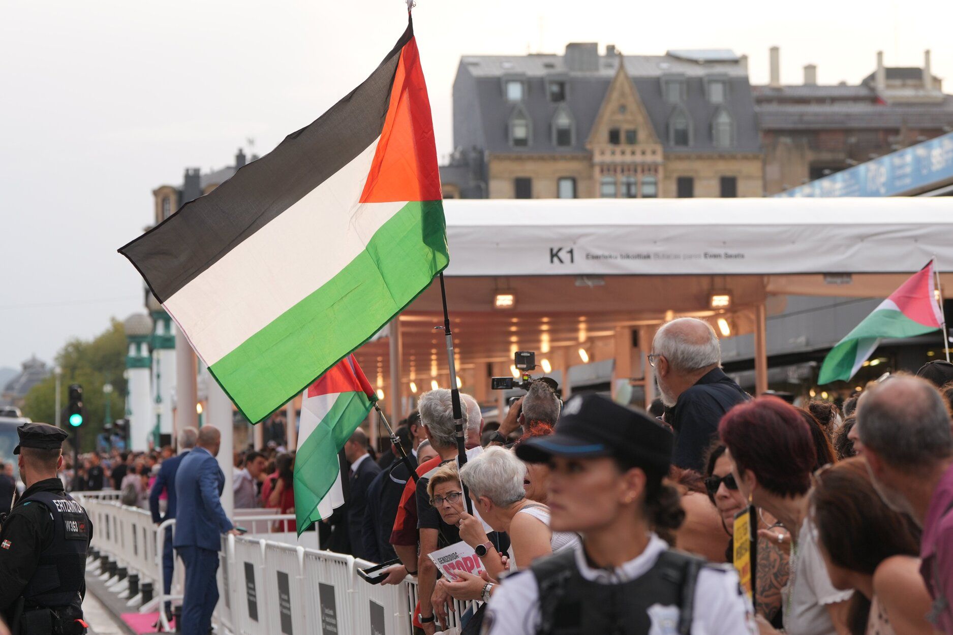 Las protestas por Palestina toman la alfombra roja