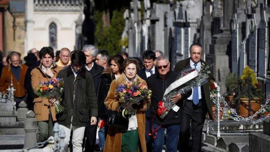 La viuda de Fernando Múgica, Mapi de las Heras, durante el acto organizado este sábado en Donostia por el PSE-EE.