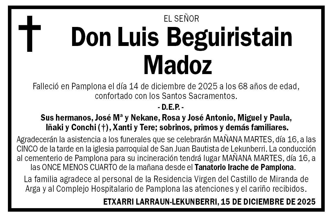 Luis Beguiristain Madoz