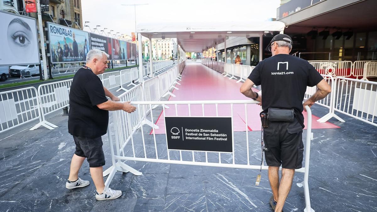 Alfombra roja en el Kursaal de Donostia