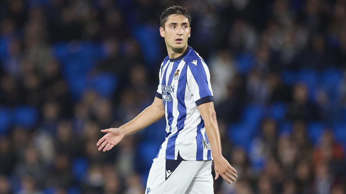 Jon Gorrotxategi, en el encuentro ante el Mallorca.