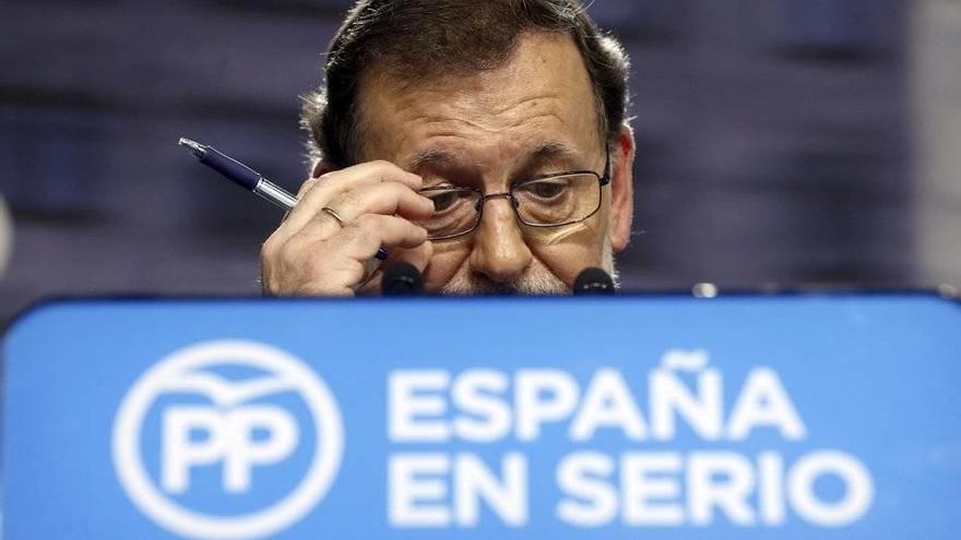 Mariano Rajoy, en una comparecencia de prensa.