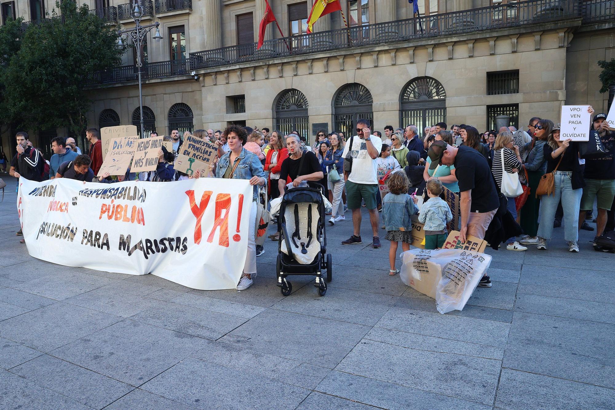 Concentración de familias afectadas por los pisos de Maristas
