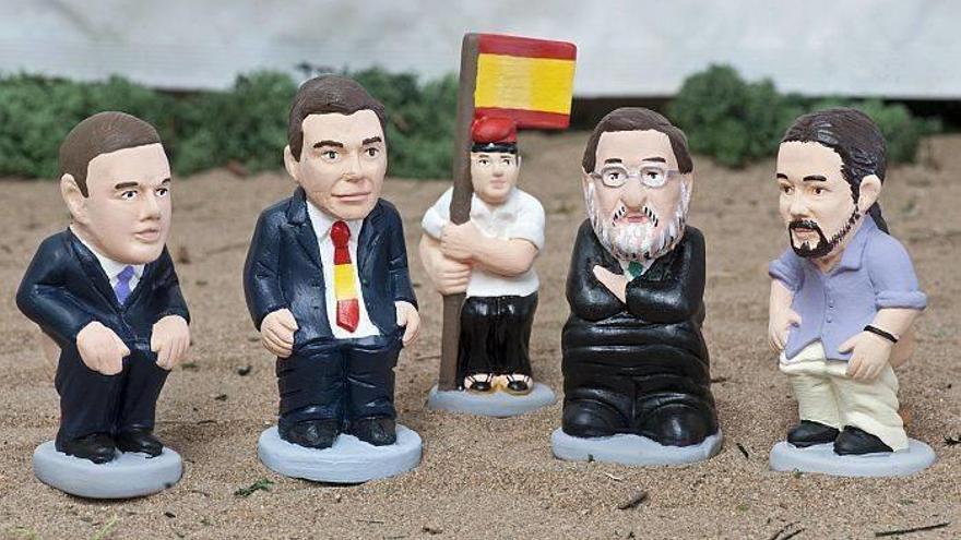 Pedro Sánchez, Colau y Carmena  ya tienen &#039;caganer&#039;