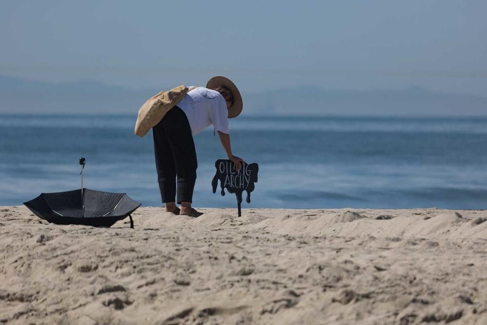 Vertido de crudo en las costas de California