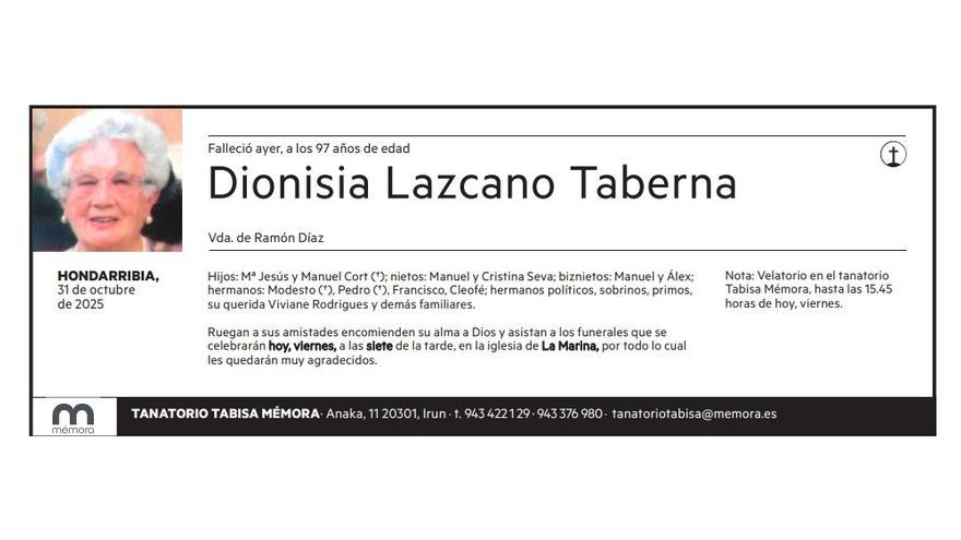 Dionisia Lazcano Taberna