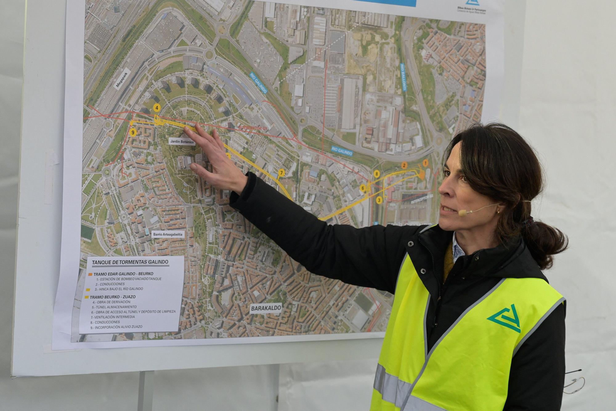 En imágenes: así es el tanque de tormentas de Galindo en Sestao