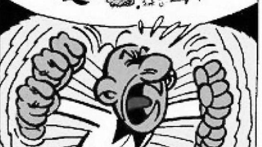 Viñetas de los cómics de Francisco Ibañez ‘Mortadelo y Filemón’ con los personajes insultando.