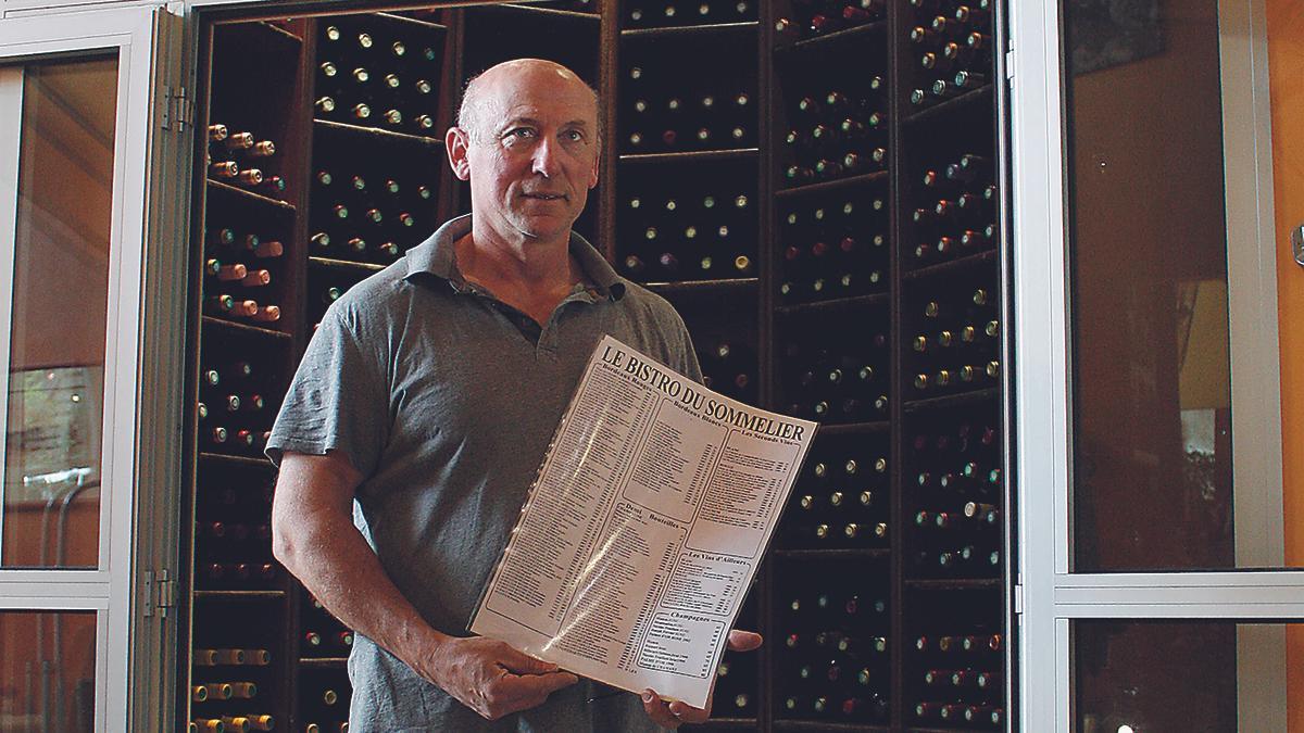 Hervé Valverde, propietario de Le Bistro du Sommelier.