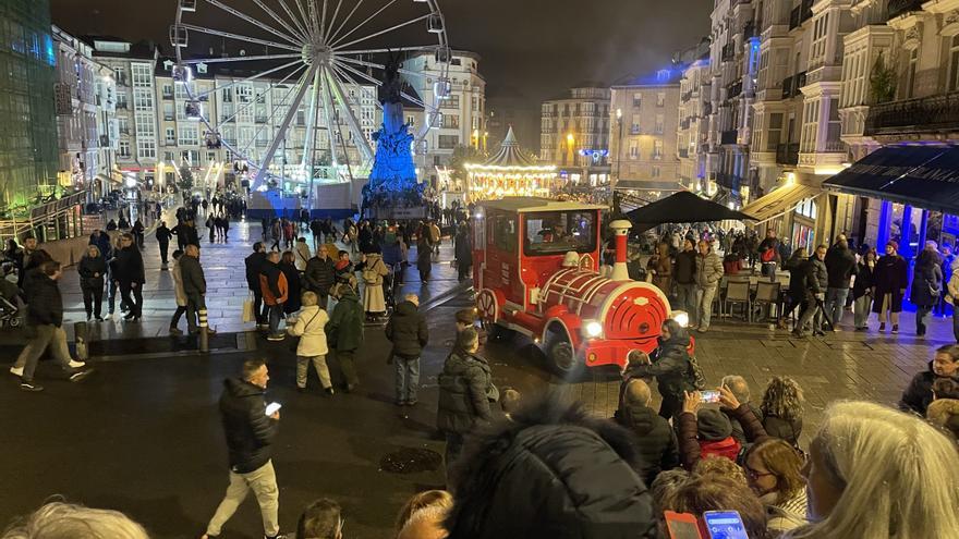 Más de 4.000 personas viajan en el tren turístico de Vitoria-Gasteiz esta Navidad
