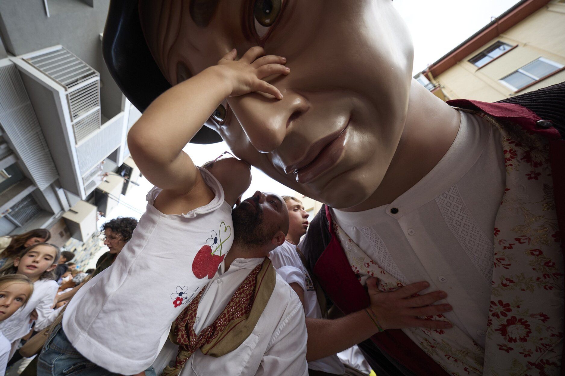 Fotos de la despedida de los gigantes en fiestas de Burlada
