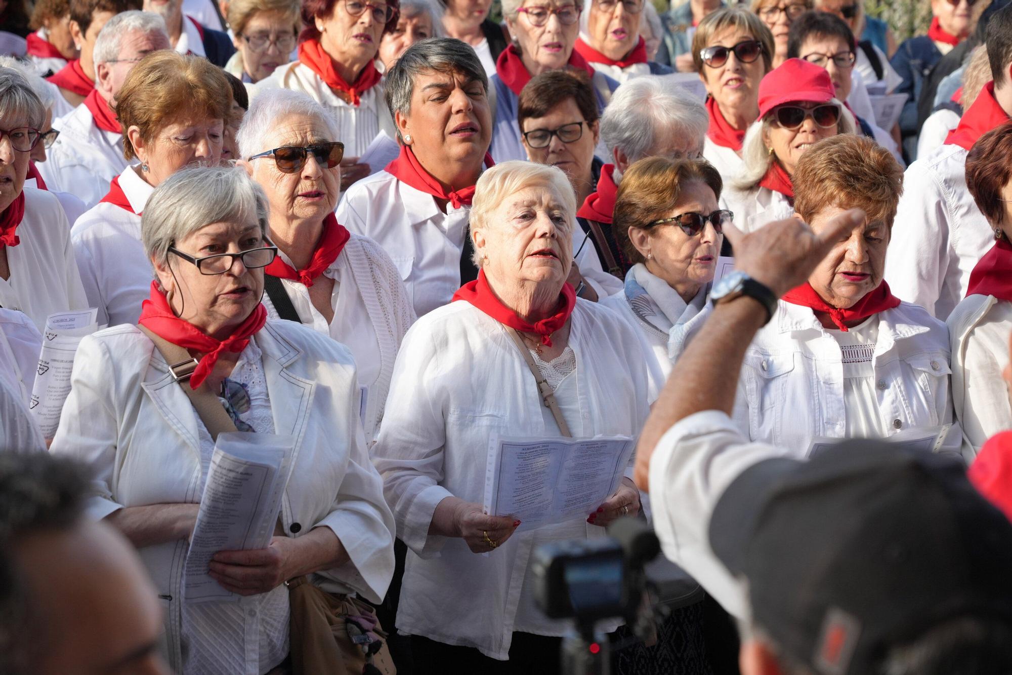 En imágenes: Los auroros despiertan a Vitoria con sus canciones