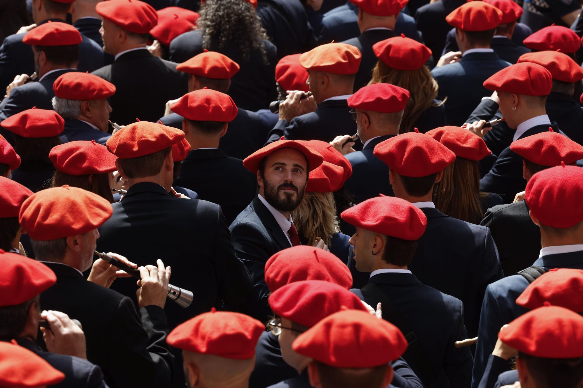 Fotos del  Chupinazo de San Fermín 2025 en Pamplona: ¡La fiesta más internacional se enciende con un grito solidario por Palestina!