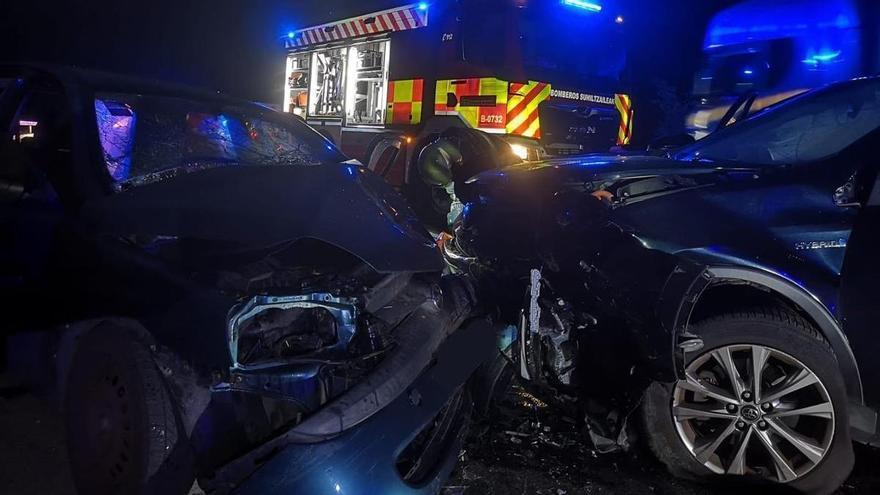 Dos hombres resultan heridos de gravedad en un choque en la N-121-A, en Bera