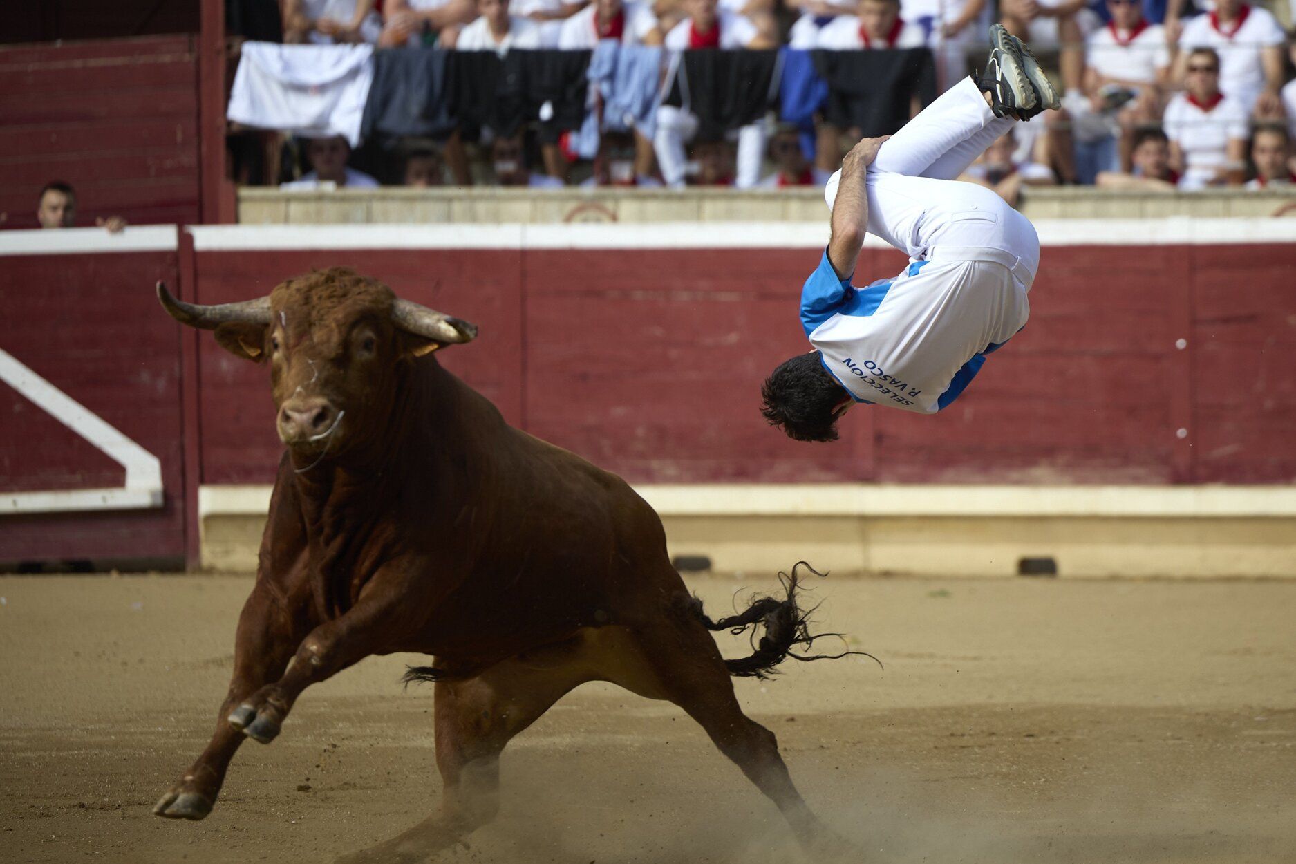 Fotos del concurso de recortadores de fiestas de Tafalla