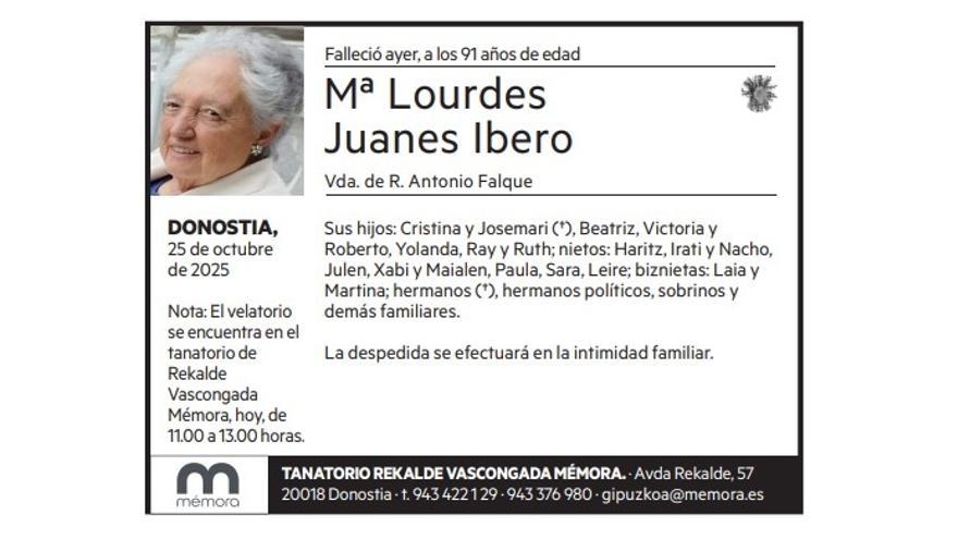 Mª Lourdes Juanes Ibero