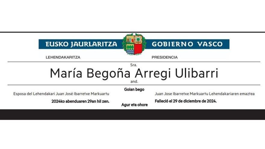 María Begoña Arregi Ulibarri