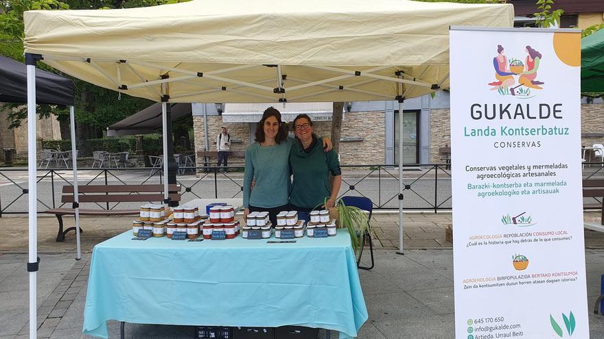 Cestas de productos locales para la campaña de Navidad en Sangüesa
