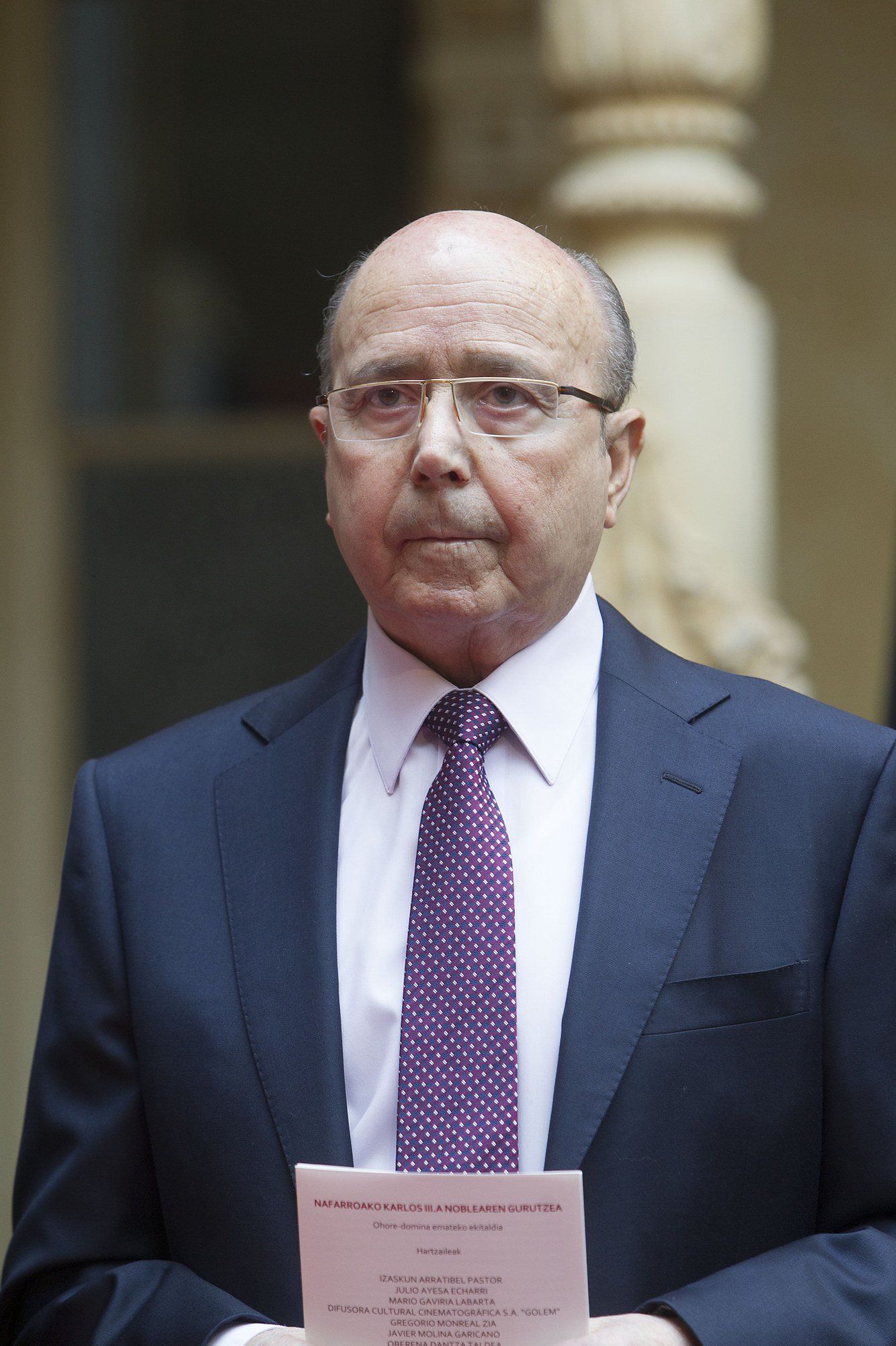 Manuel Torres, fundador de MTorres, en 2016 en el acto de entrega de las condecoraciones de la Cruz de Carlos III El Noble de Navarra.