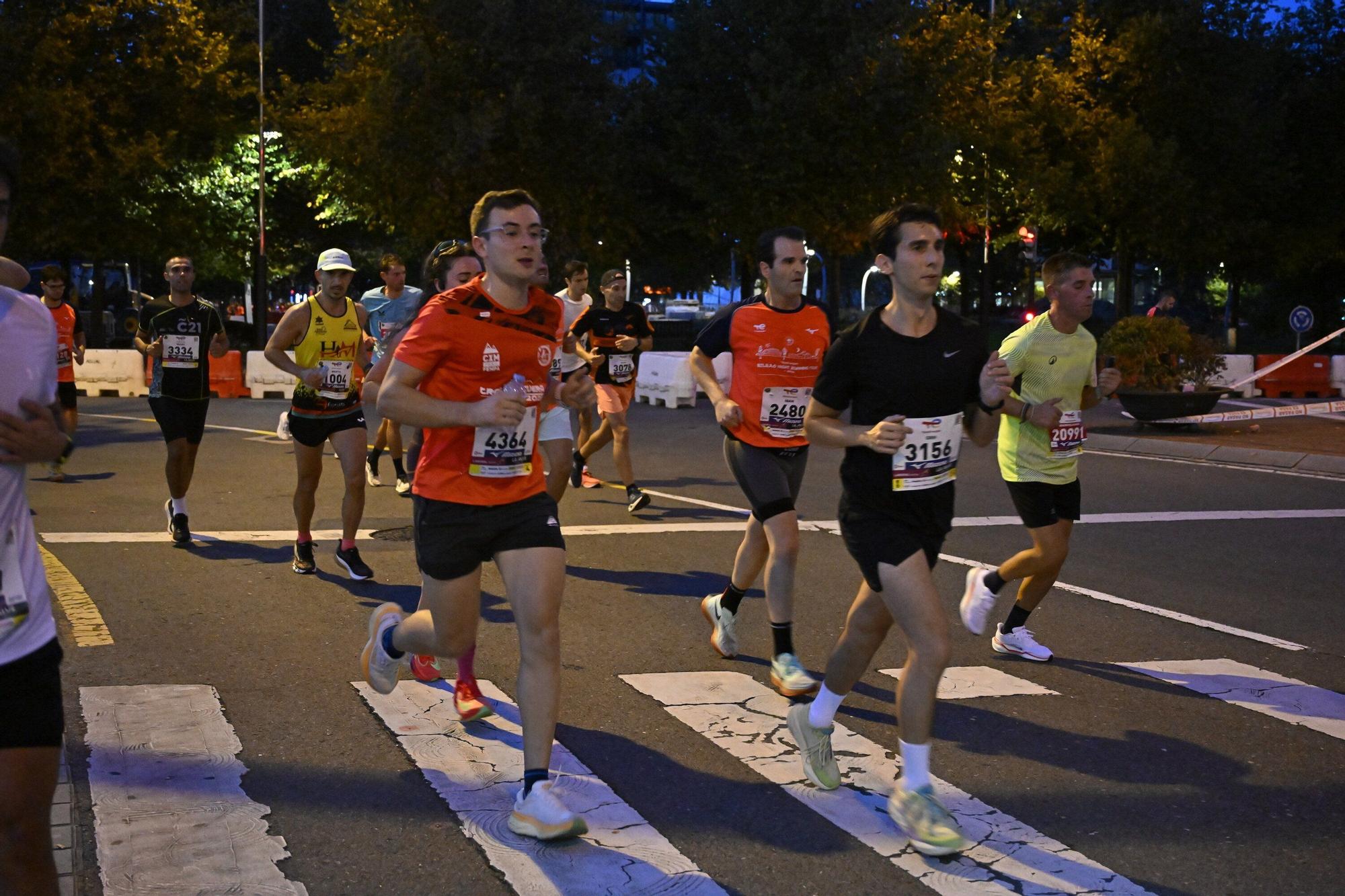 El Bilbao Night Marathon, en imágenes