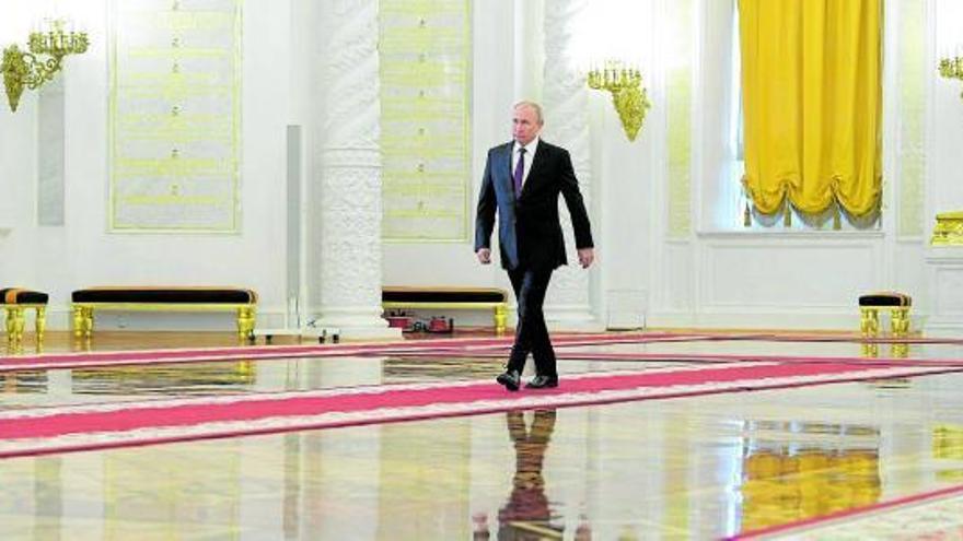 Putin, en el Gran Palacio del Kremlin. Foto: Efe