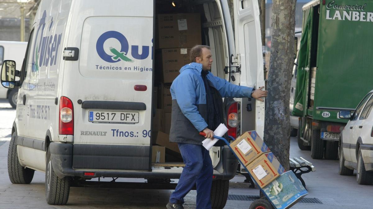 Reparto de mercancías.