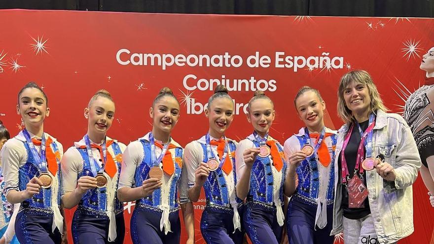 El Club Alaia Valle de Egüés logra un bronce en el Campeonato de España de Conjuntos de gimnasia rítmica