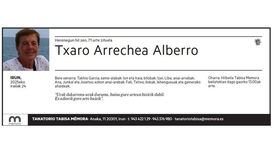TXARO ARRECHEA ALBERRO