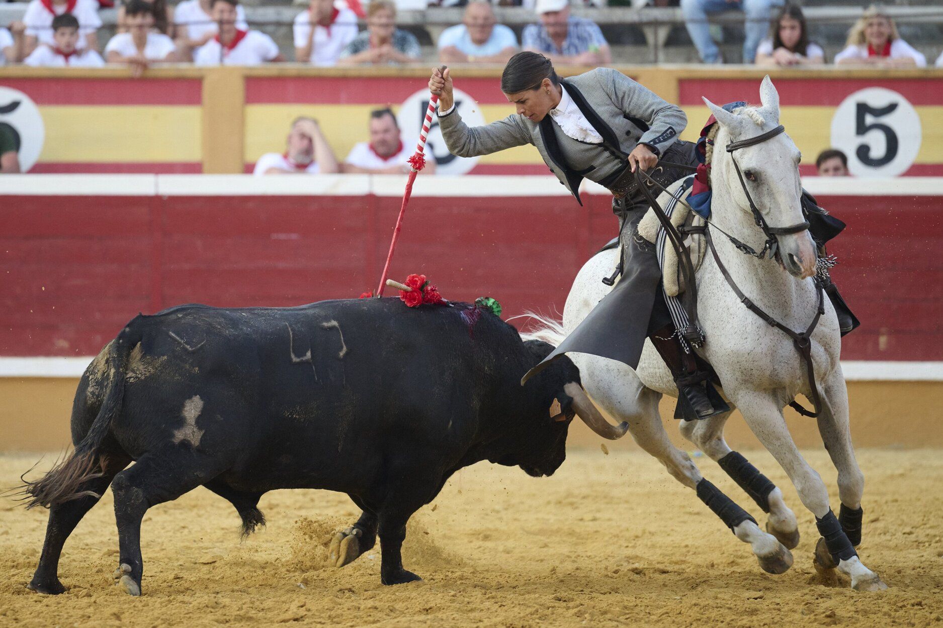 Fotos de la corrida de rejones de este domingo en fiestas de Tudela