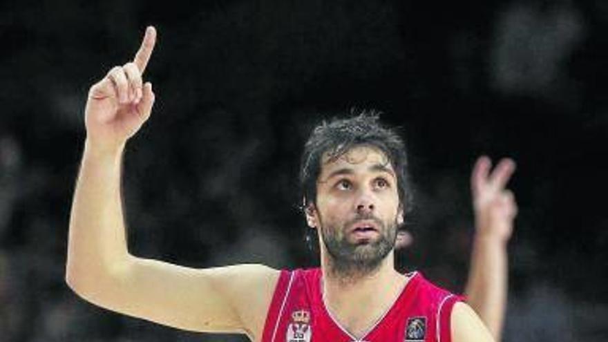 Teodosic celebra el pase a la final.