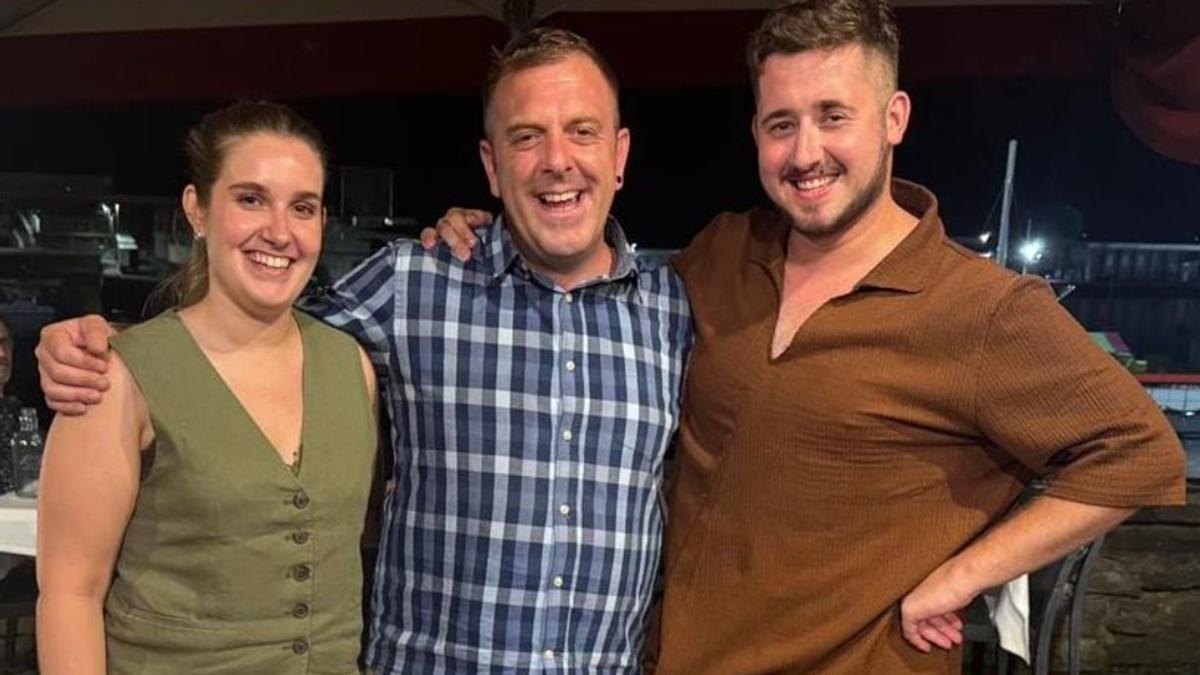 Aroa Osés, Iñaki Reta y Raúl Palacios.