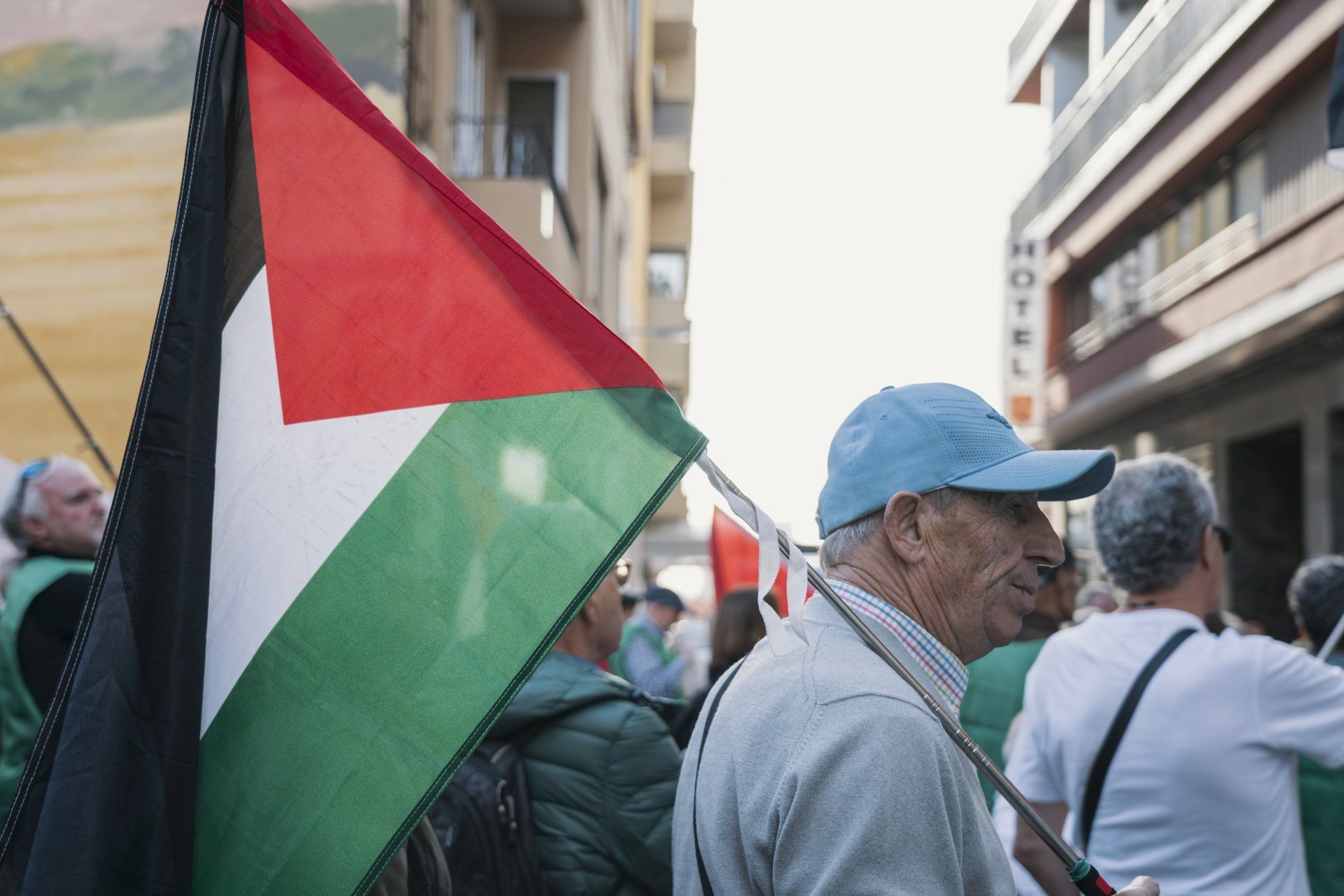 Fotos de la marcha pro Palestina 'Ibaitik Itsasora' en Tudela