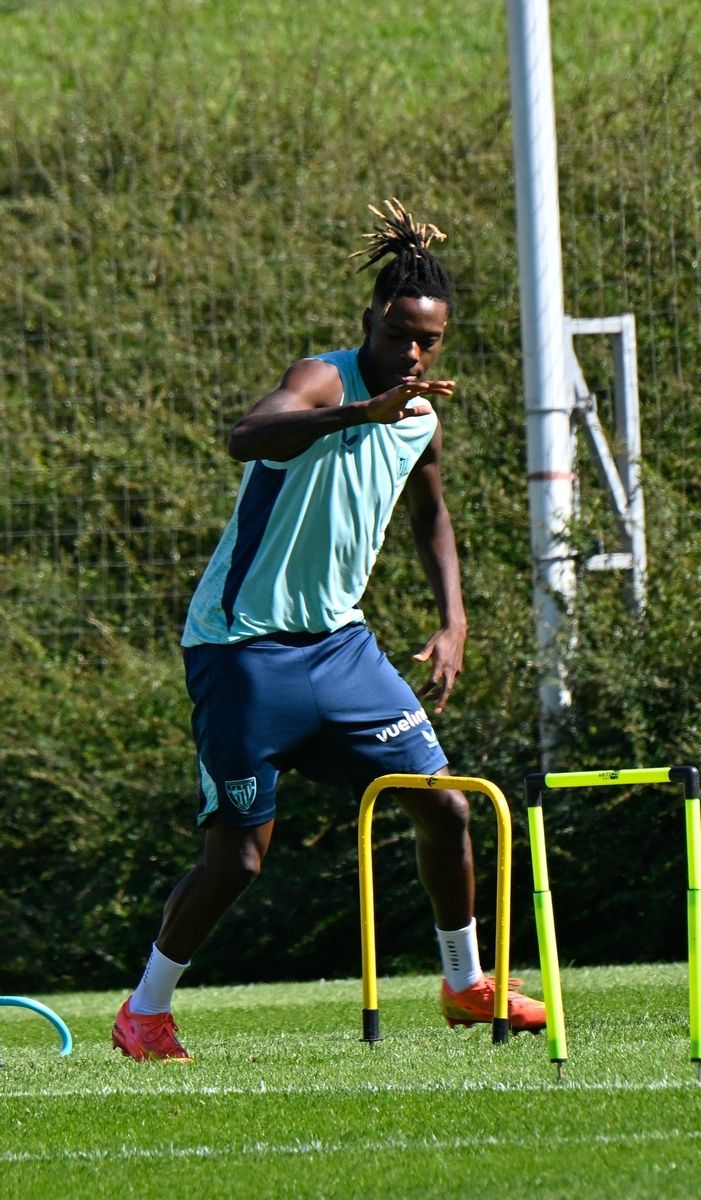 Entrenamiento del Athletic tras el partido ante el Borussia